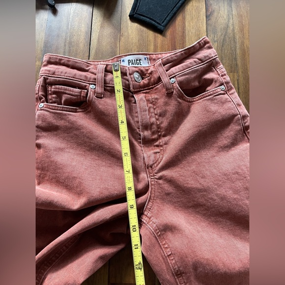 PAIGE Anessa wide leg ankle jeans terracotta - Picture 6 of 11